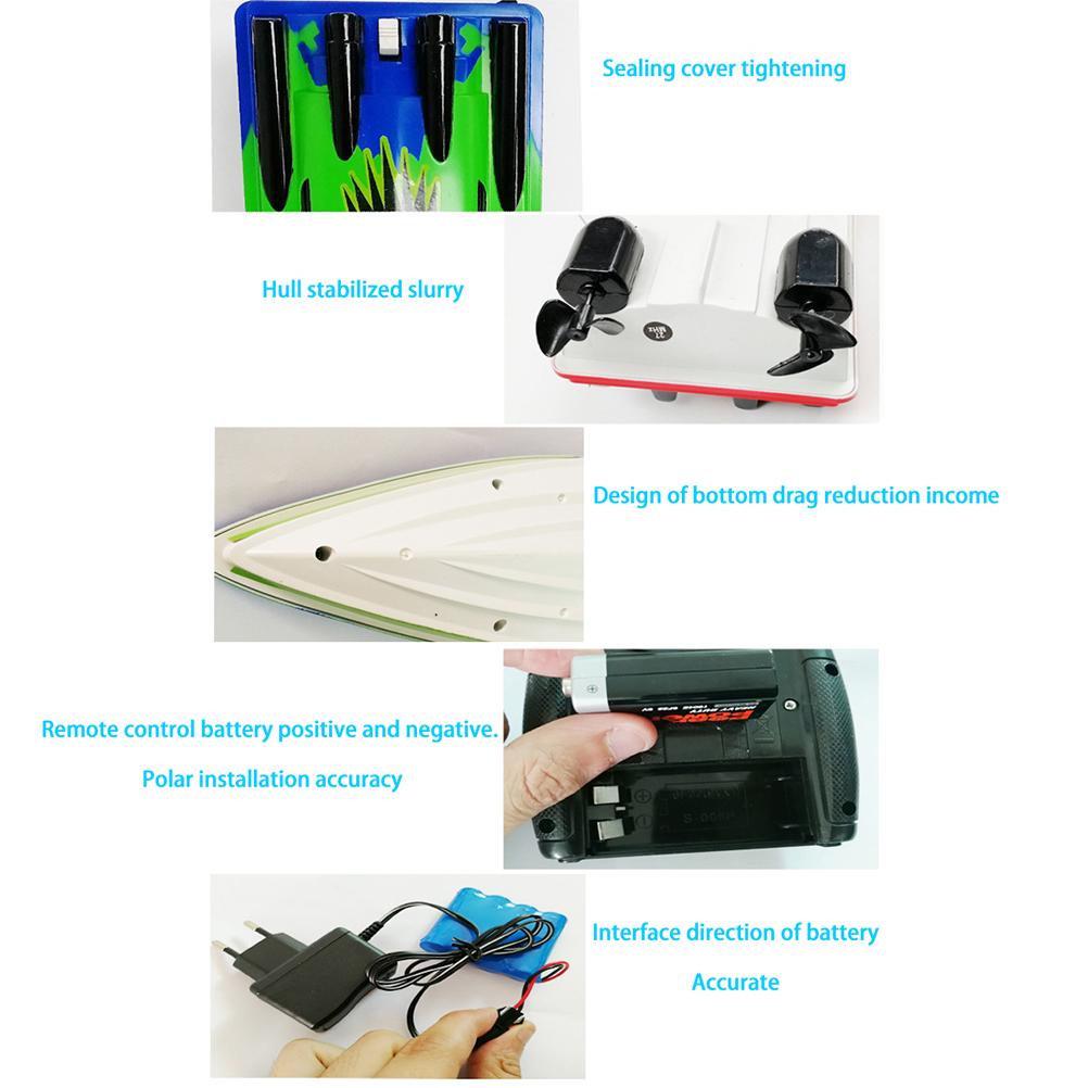 RC Boat Remote Control Racing Boats for Pools and Lakes Mini Speed Boat Toys Outdoor Adventure Electric Boat Toys for Kids