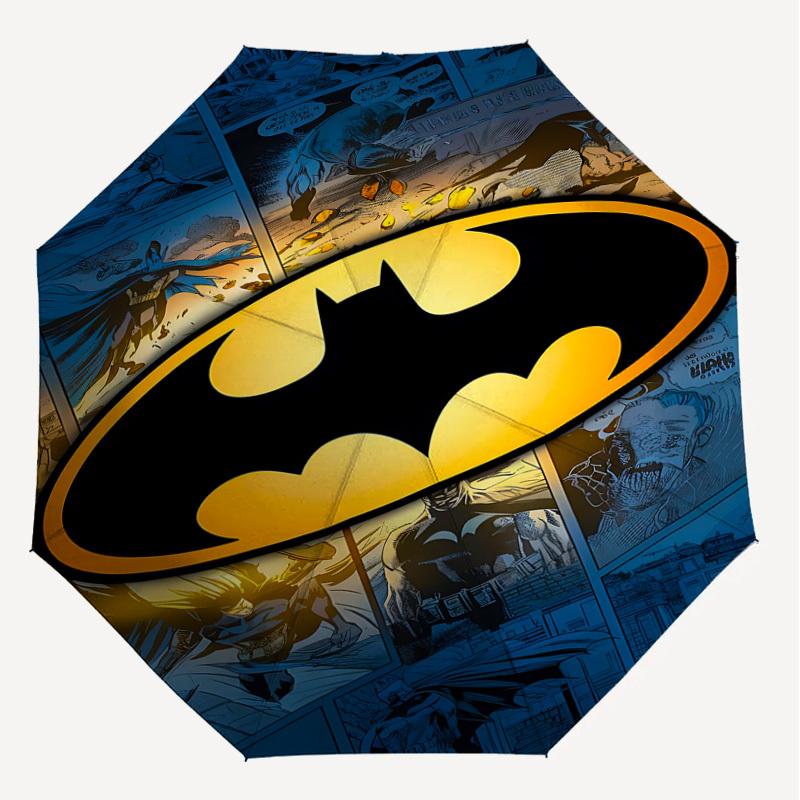 1PC Warner Batman Comics Umbrella-8-Rib Reinforced, Automatic Open, Lightweight & Durable-A63