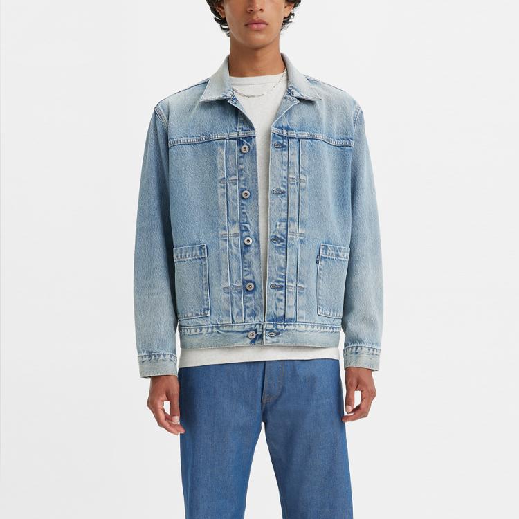 Levis SS23 Midnight Blue Label Series Washed Vintage Denim Jacket Men Jacket 28943-0032