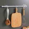 Telescopic Punch-Free Drying Rod - White Baked Paint for Balcony or Bathroom Curtains and Clothes