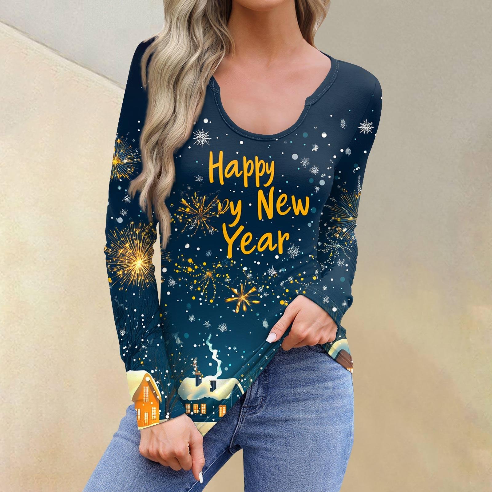 

Женская повседневная модная удобная рубашка с длинным рукавом и U-образным вырезом, повседневная свободная футболка, топы XXL