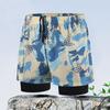 Mens Quick-Dry Swim Trunks With Inner Brief Support Loose Fit Athletic Board Shorts Swimming Beach Surfing