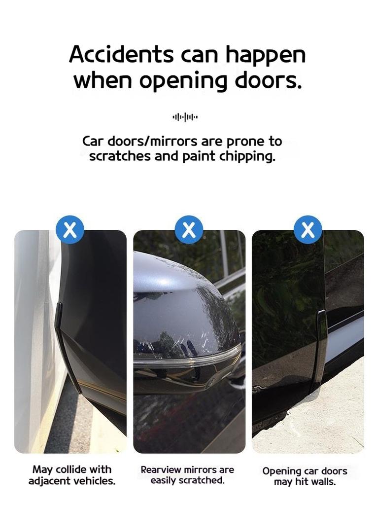 For BMW X3 G45 2025-2026 Car Rearview Mirror Anti-scratch Car Door Anti-collision Strip for Body Anti-scratch Decorative Items
