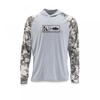 HUK Ice Silk Fishing Shirt Lightweight Breathable Quick Dry Long Sleeve Hooded Wear Anglers
