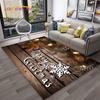 Alfombra con diseño de Papá Noel y árbol de Navidad para niños, regalo para el hogar, sala de estar, dormitorio, sofá, decoración, alfombrilla antideslizante