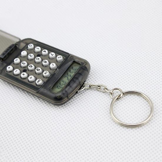 Calculator Creative Convenient Calculator Bag Charm Electronic Mini Keychain for School