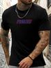 Kurzarm T-Shirt PUNKERS Herren 100% Baumwolle Musterbedrucktes Hemd Sommer Rundhals Atmungsaktiv Lässig Mode Cooles T-Shirt