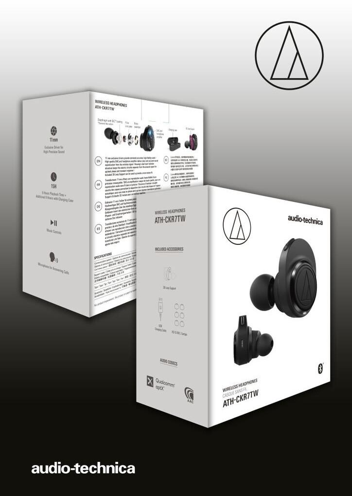 Наушники вкладыши Audio Technica ATH-CKR7TW