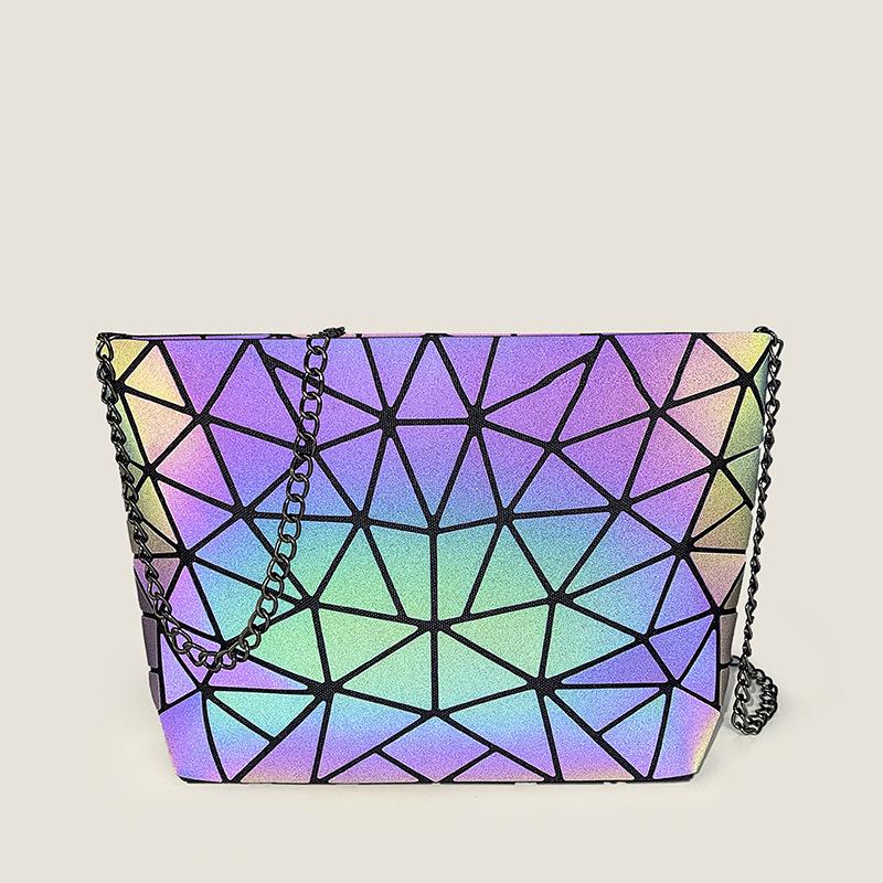 Luminous Diamond-Pattern Shoulder Crossbody Bag - Trendy, Versatile, Fashionable Korean Style for Women 2025