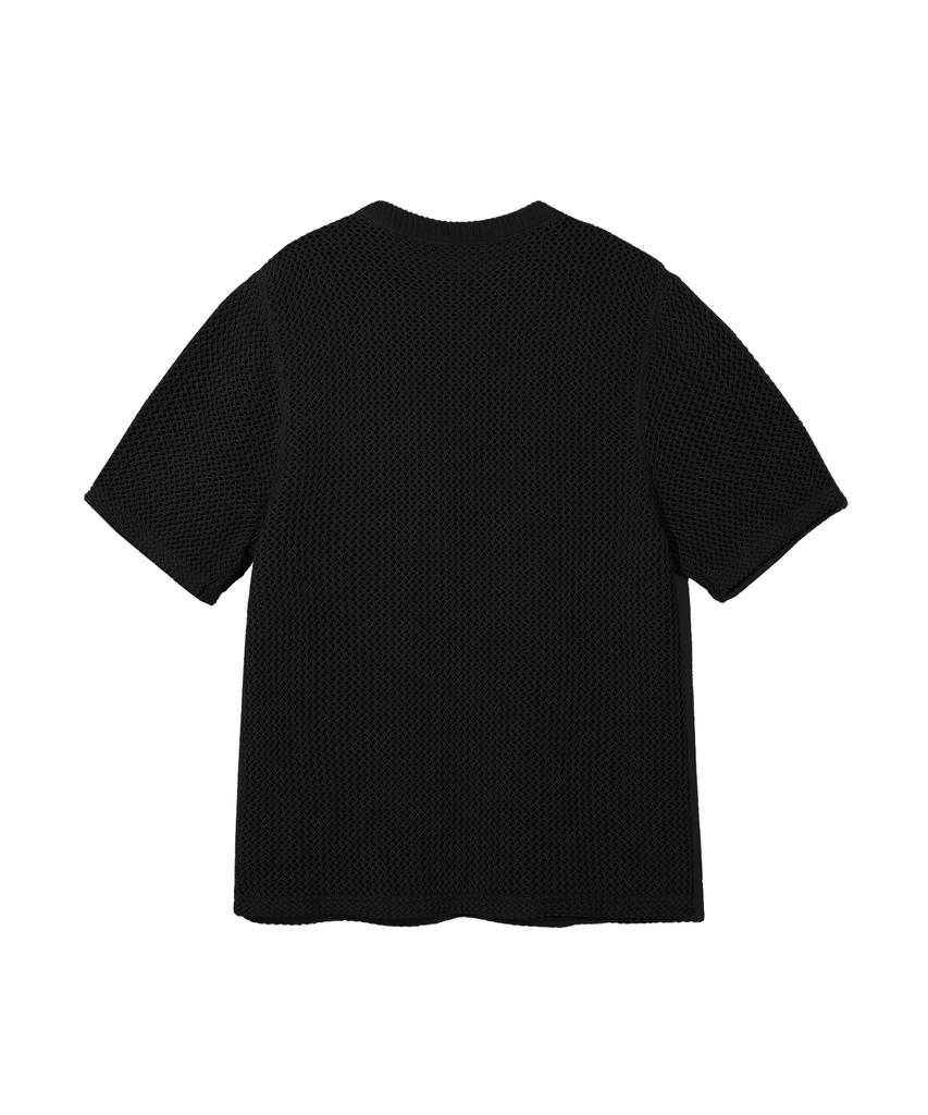 PHYSICAL DEPARTMENT Pocket Mesh Knit Ss Black