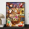 5D DIY Diamond Painting Snow White and The Seven Dwarfs Illustration Cartoon Full Diamond Mosaic Art Wall Decoration Set
