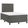 VidaXL Slatted Bed Base with Mattress and LED, Upholstered Bed, Double Bed, Adult Bedroom Interior Bed, 3136054