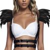 Body Harness Feathers Hollow Out Tops Epaulette Shoulder Wing Punk Goth Raves Festival Burning Man Costumes for Womens