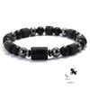 Unique Twelve Constellations Bracelet Men Women Natural Volcanic Rock Onyx Hematite Beaded Healing Braslet Leisure Couple Joias