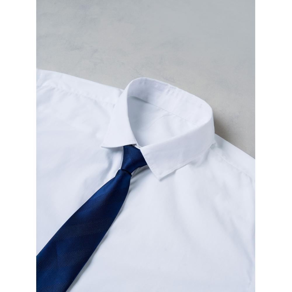 Daiso Zipper Type Oblique Pattern Tie Navy