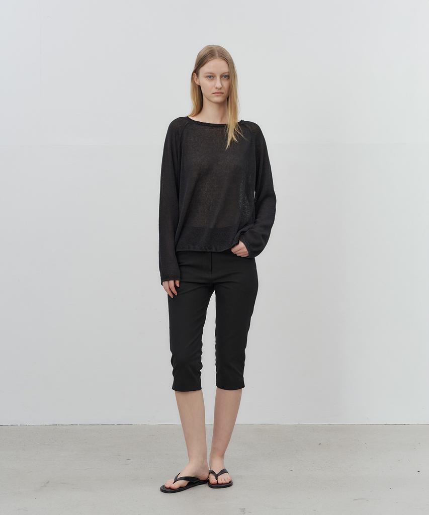Loteu Linen Fluid Raglan Knit_2 Color