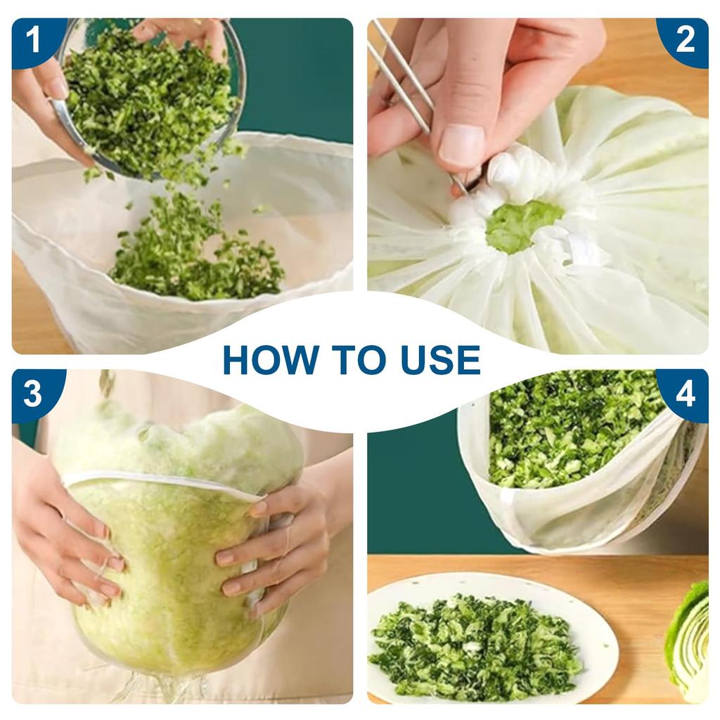 Cheese Cloth Bag For Straining, Cheesecloth Bags Nut Milk Bag Reusable Straining Bags Cheesecloth For Cooking, Baking, Juicing, Cheese Making