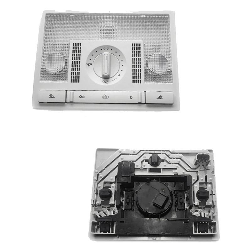 Durable-Car Front Console Roof Reading Light 6Q0947613A For VW Polo 9N Touran 02-10 Seat Leon Altea Dome Light Ceiling Lamp