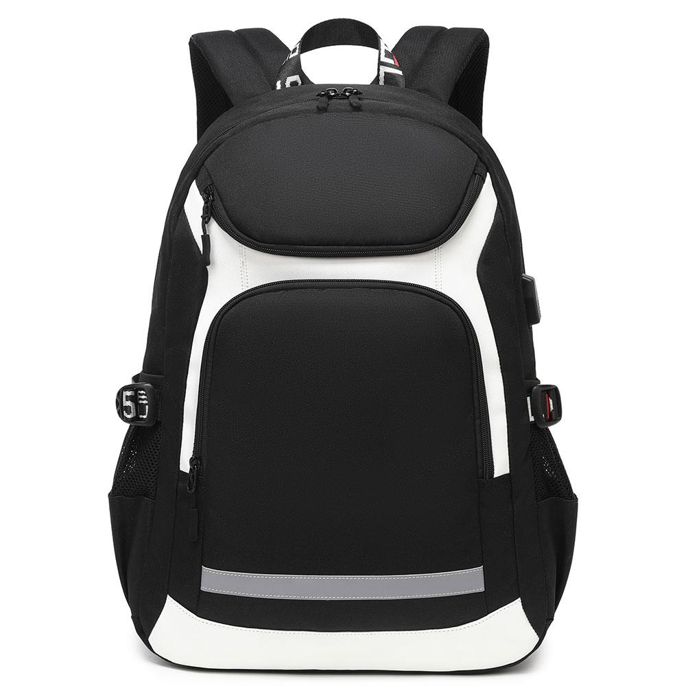 Graffiti Print Backpack with Reflective Strip,Back To School Bag for Boys Girl USB Men Women Laptop Backpack For College student