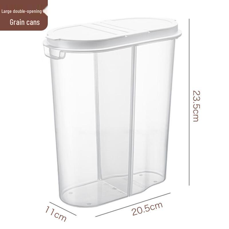 ZISIZ Stackable Divided Glass Storage Canisters