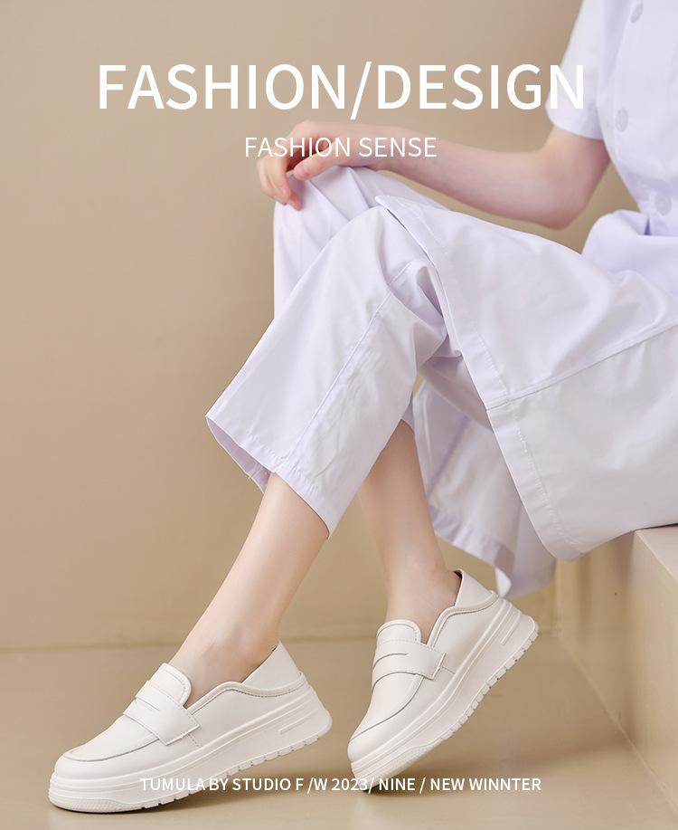 Nurse shoes soft sole breathable not tired feet non-slip single shoes spring and autumn new thick-soled medical shoes