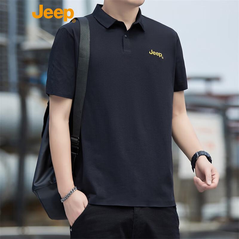 JEEP Men s Short Sleeve Polo T-Shirt L