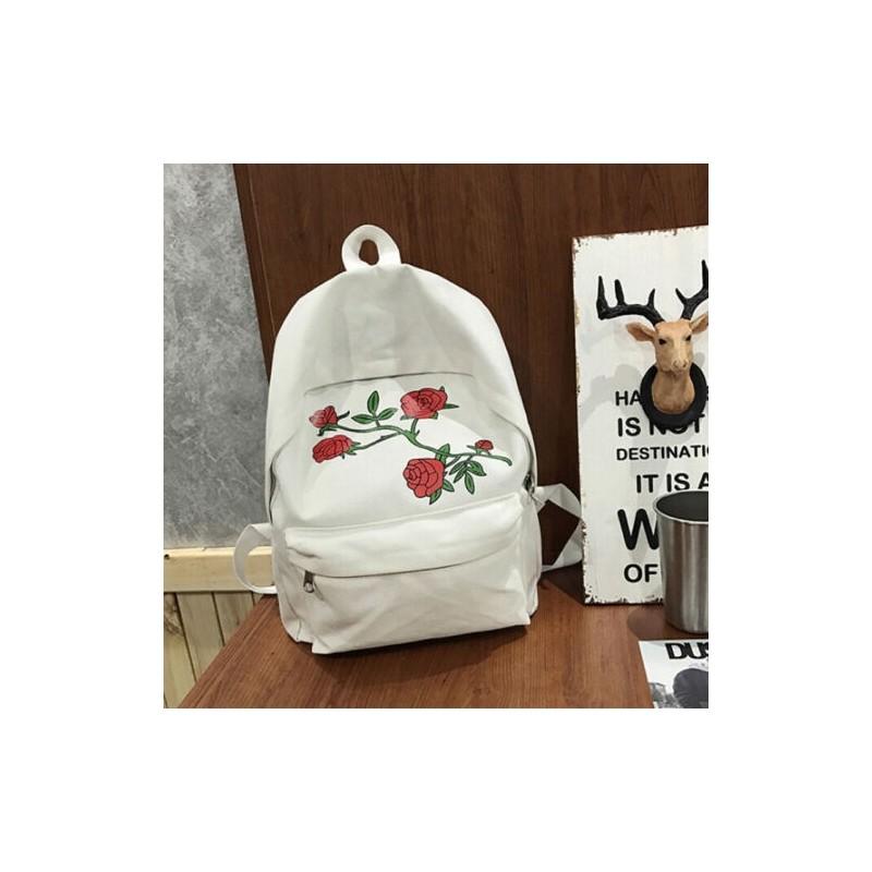 

Stylish Women Ladies Canvas Shoulder School Bag With Spacious Main Compartment And Durable Design белый