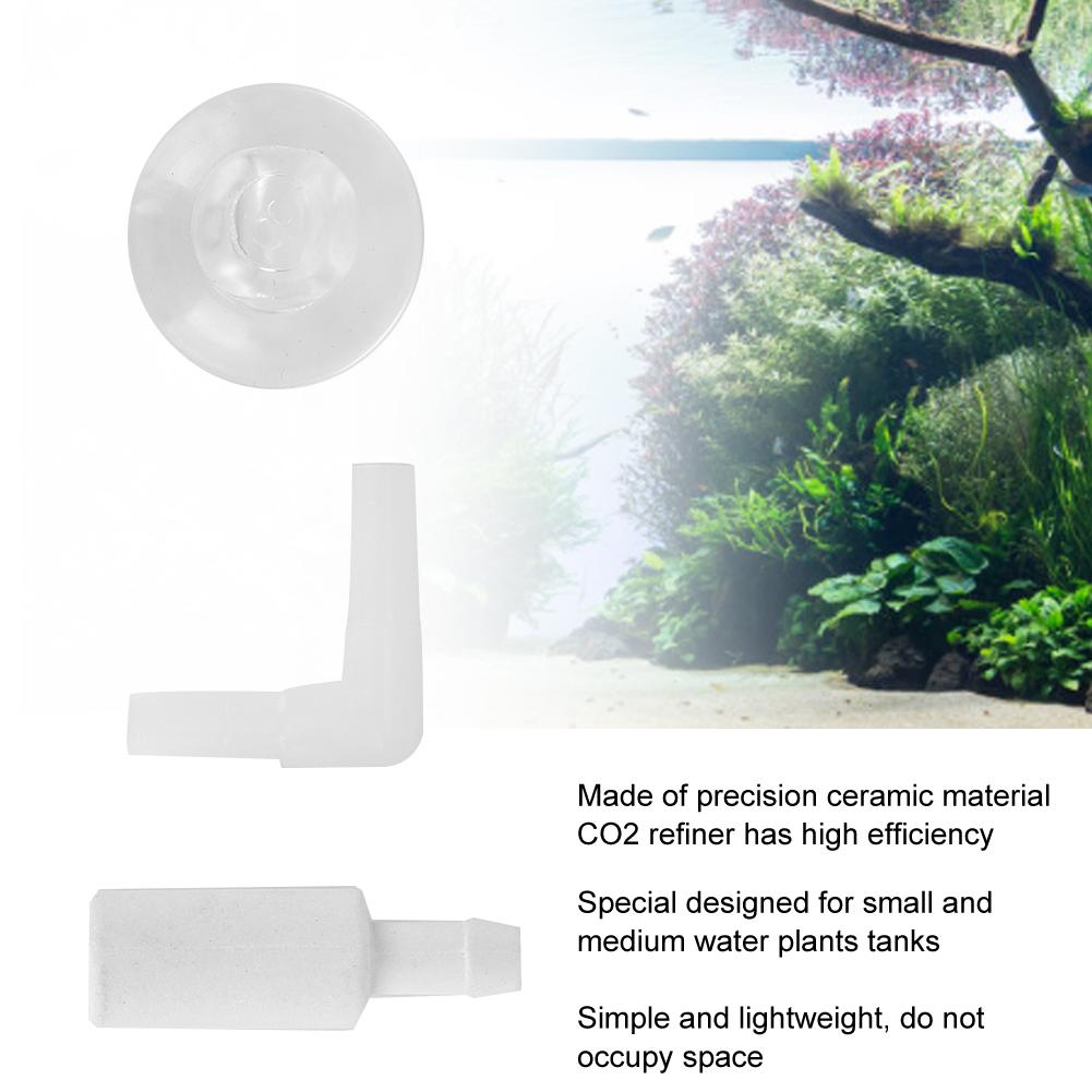 Precision Ceramic Aquarium Carbon Dioxide Refiner Lightweight Fish Water Plants Tanks CO2 Simple Atomizer Accessory