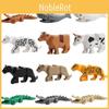 Mini Leopard Crocodile And Shark Animal Building Blocks Set 12 Pieces Of Educational Plastic Toys For Kids