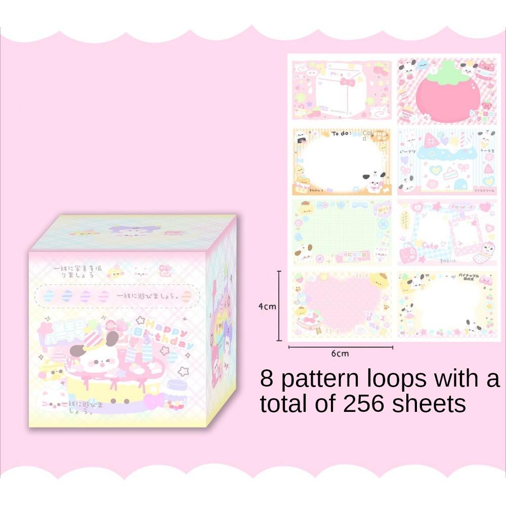 

256 шт./кор. мультяшная милая выдвижная удобная наклейка для щенков разрываемая самоклеящаяся наклейка рулонная наклейка для студентов наклейка с сообщением