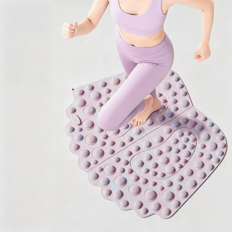 Fuß Yoga Massage Akupressur Brett Matte Anti-Müdigkeit Gehstein Akupressurpunkt Matte Partikel Tragbares Massagegerät zum Gehen