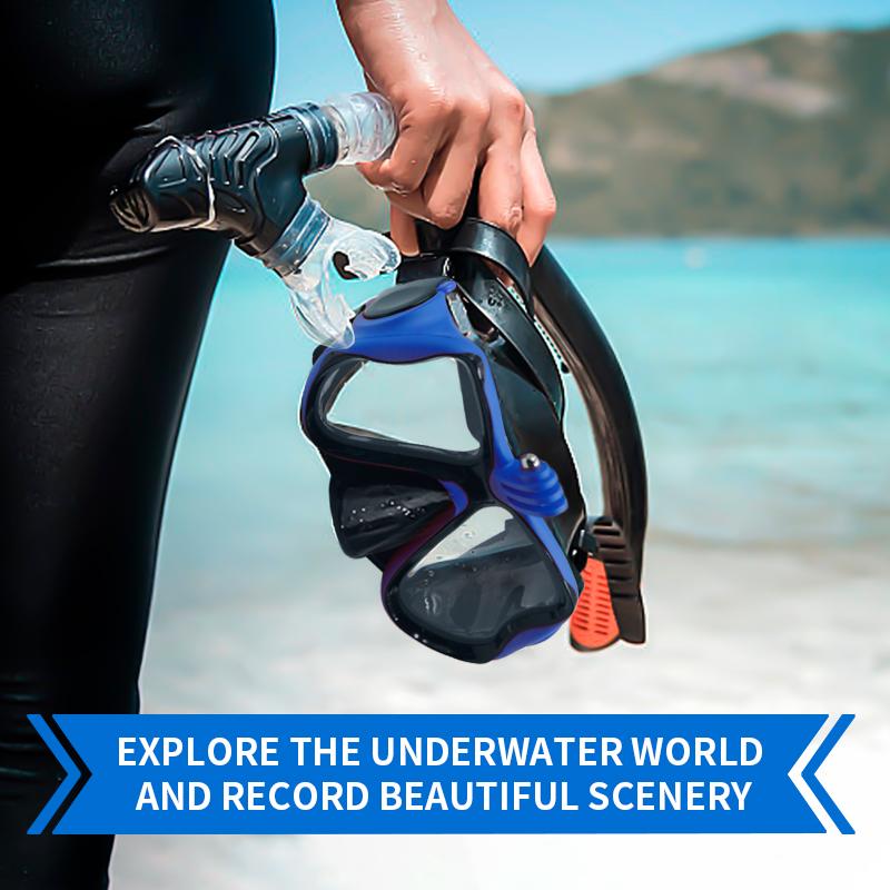 Underwater Diving Mask Scuba Diving Goggles Suitable for GoPro Holder Mount Small Sports Camera Swimming Mask Diving Glasses