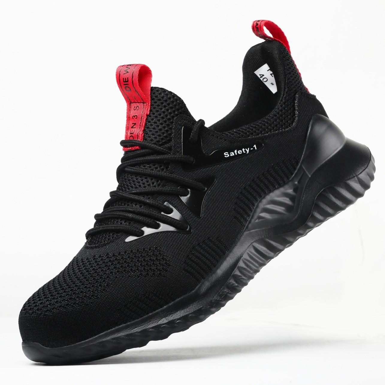 Men s Lightweight Non-Slip Work Safety Shoes: Breathable, Comfortable, Anti-Smash, Anti-Puncture for Construction Sites