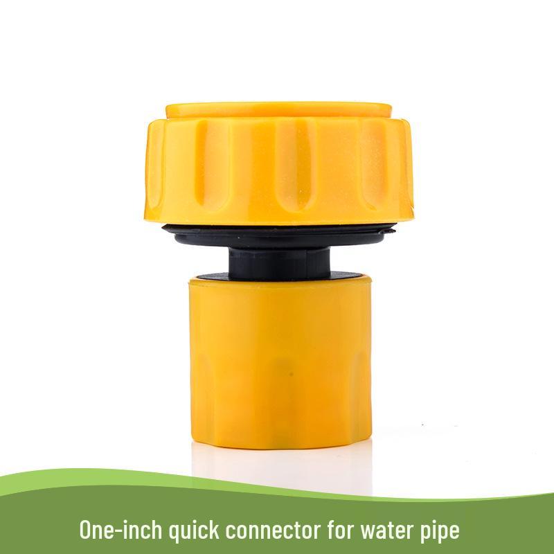 1-inch Quick Connect Water Hose Adapter with Shut-off Valve for Car Wash & Washing Machine