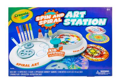 Crayola Spin Spiral Art Station Rotate and Draw 747295 Genuine Product &