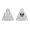Stu Unisex Hooded Zip-Up Sweatshirt With Letter Print Fleece-Lined Oversized Fit Winter Casual Wear