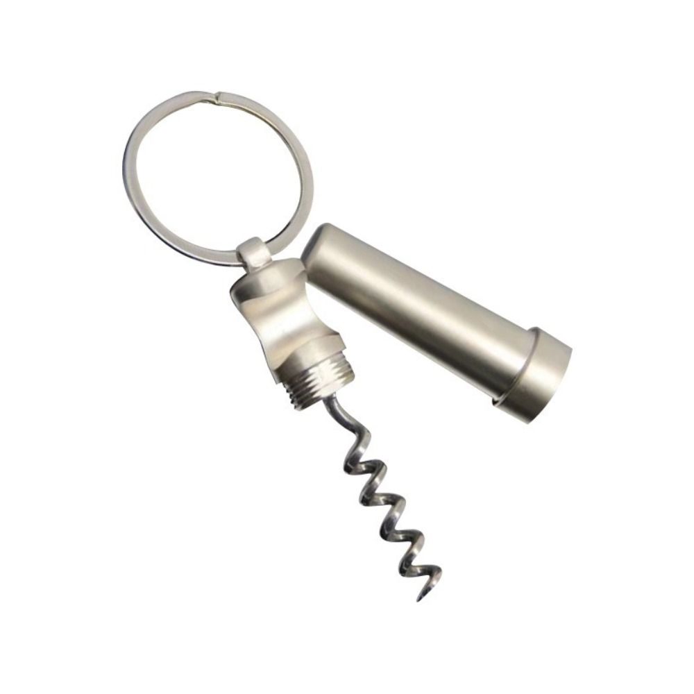 Portable Multifunctional Wine Beer Kitchen Tools Keychain 3 In 1 Zinc Alloy Corkscrew Bottle Opener
