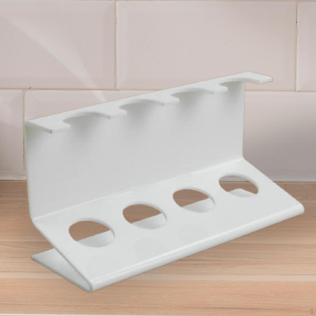 Cutlery Holder Acrylic 4 Slots Convenient Space Saving Kitchen Utensil Organizer Spoon Display Stand