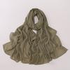 Shimmer Beads Malaysia Shawl Scarf Rhinestone Soft Head Wrap Imitation Pearl Chiffon Hijab  Women