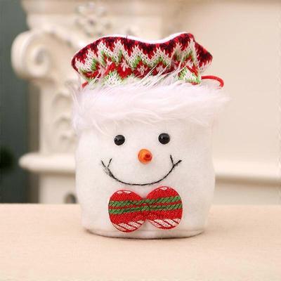 Christmas Decorations Christmas Gift Bag Candy Bag Apple Bag Cartoon Santa Claus Plush Gift Bag Snowman