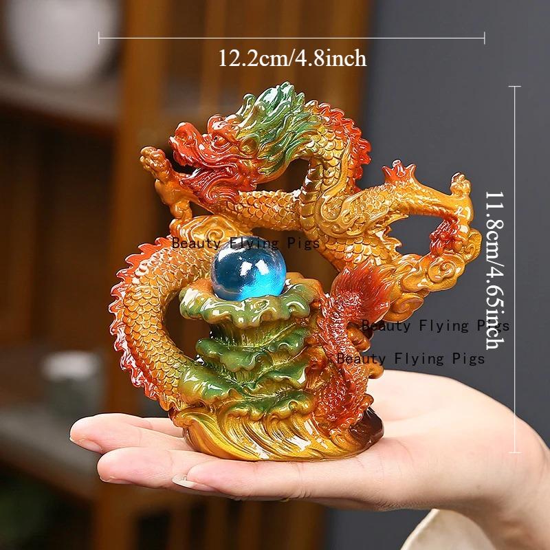 

Resin Zodiac Dragon Tea Pet Can Be Nurtured Color Changing Creative Tea Table Decoration Ornaments Tea Set Gifts Feng Shui