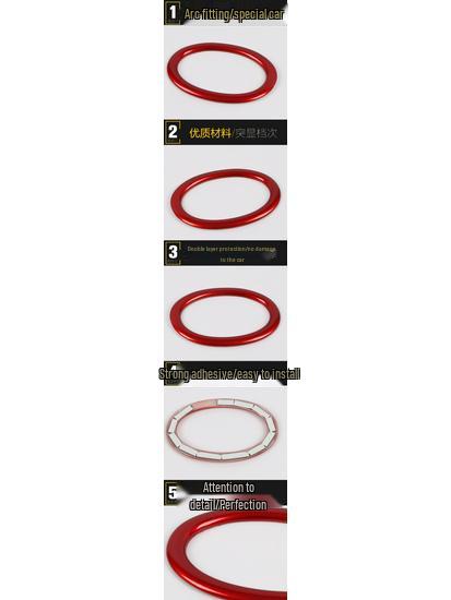 Southeast 16 DX3 Red Steering Wheel Emblem & Center Console Sticker