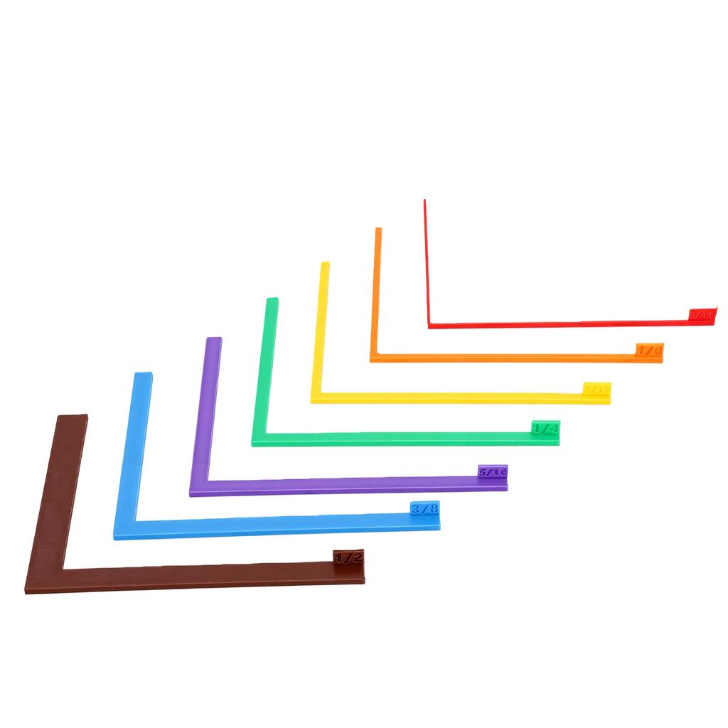 7pcs Paper Crafting Alignment Guides Color Coded Scrapbook Alignment Guides Tools with Storage Case for Card Making DIY