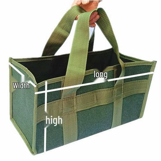 Heavy-Duty Wear-Resistant Canvas Tool Bag with Zipper – Large Capacity Repair Pouch
