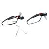 1 Pair Motorcycle Rear View Mirror 360 degrees  Rotatable   Glass Clear     Handlebar Side Mirror