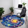 1PC Galaxy Swirl Office Round Area Rug,  Mat Suitable ForOffice, Under Office Chairs Bedroom Living Room Home Decor, Room Deco