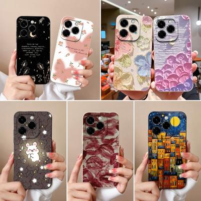 Housing For Infinix Hot 50 Pro Plus 50i Note 40X Smart 9 Zero 40 4G 5G Soft Cover Small Floral Pattern Silicone Durable Anti Slip For Infinix New Case