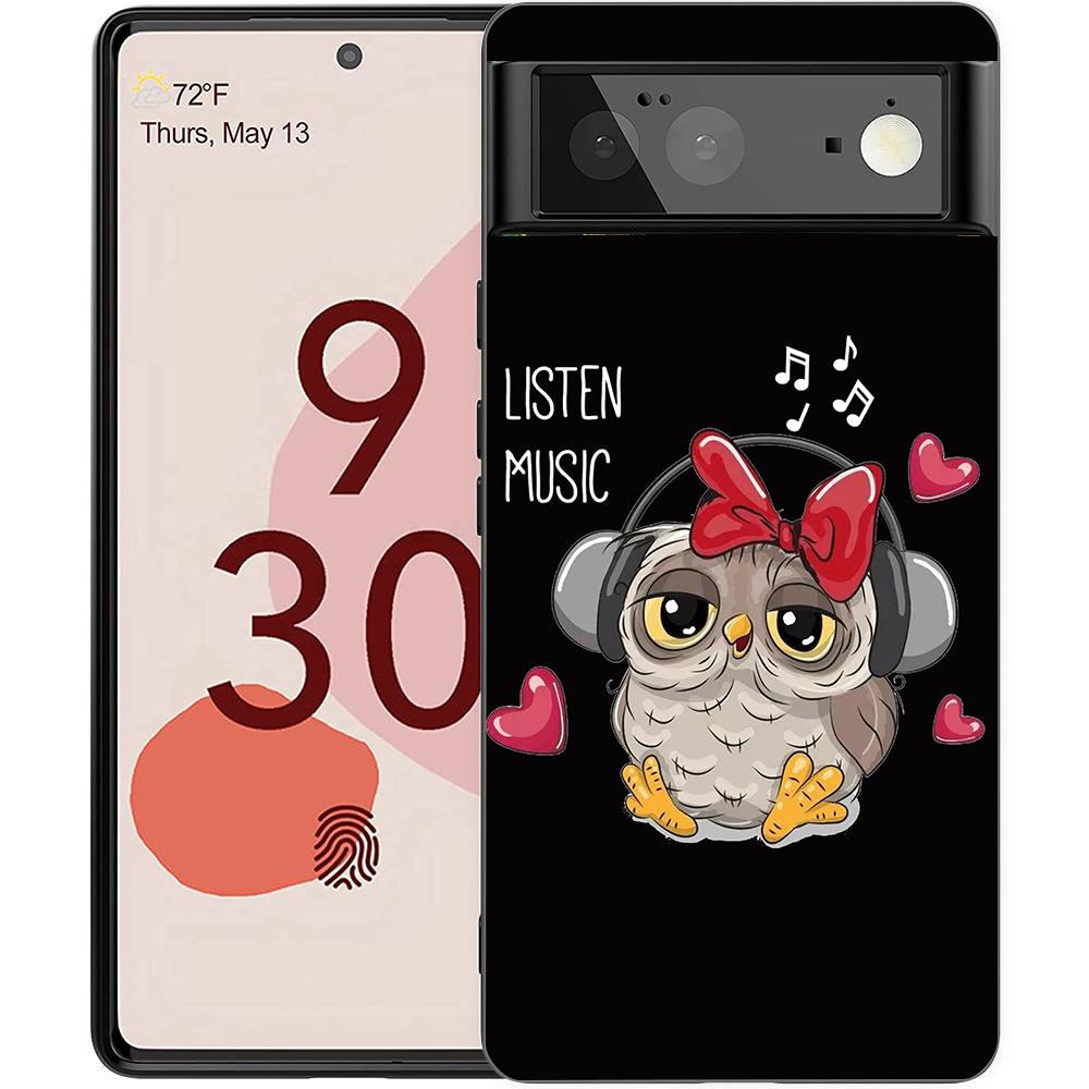 

Harris Cute Owl Phone Case Cover for Google Pixel 8 7 6 7A 6A Pro 5G Shockproof Silicone Soft 9 Pro XL 8 Pro 5G Shell Cases Bags Pixel 7 Pro 5G