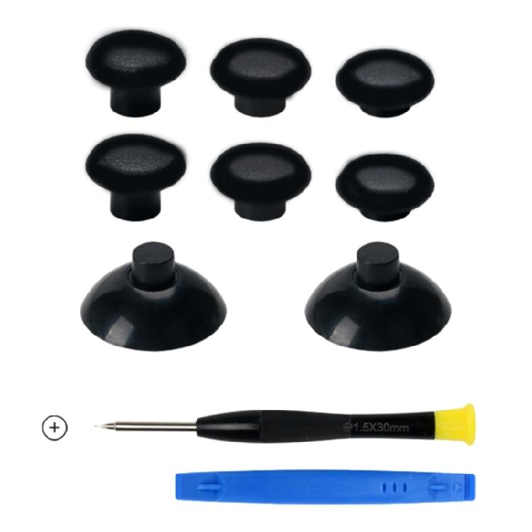 Joystick Mushroom Head Replacement Thumbsticks Grip with Screwdriver for P5