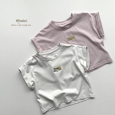 Children's Retro Korean Cotton T-shirt - Summer Short-Sleeved for Ages 3-5 Boys and Girls